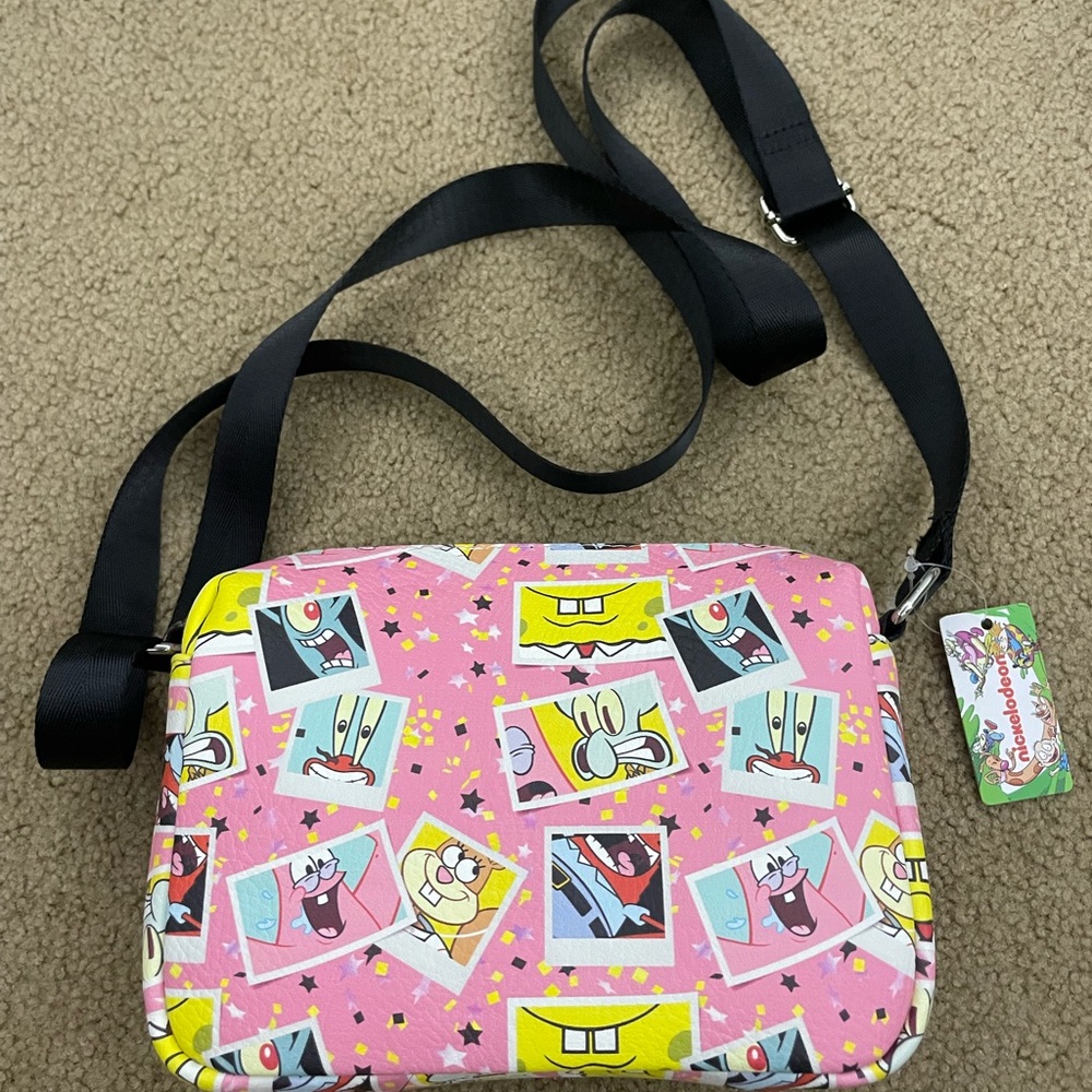 Buckle-Down SpongeBob SquarePants Pink Crossbody Bag